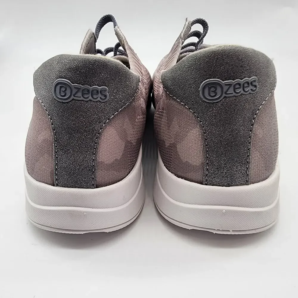 Bzees Golden Knit Slip-on Sneakers Gray Camo‎ Casual Shoes 9M